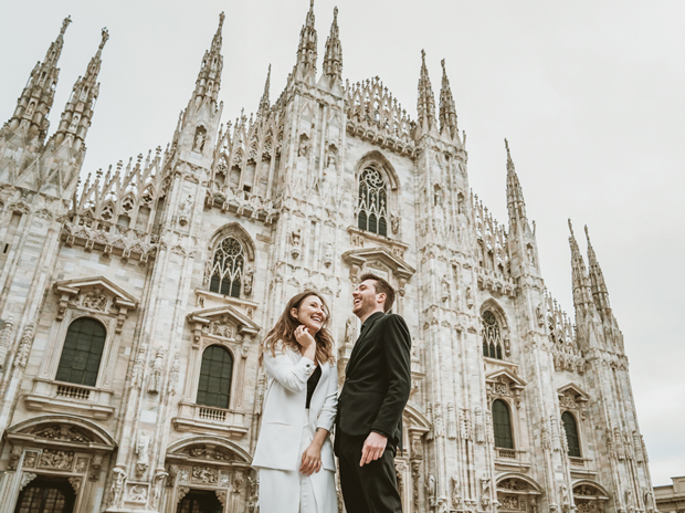 Engagement photoshoot: Milan destination wedding photographer, Italy